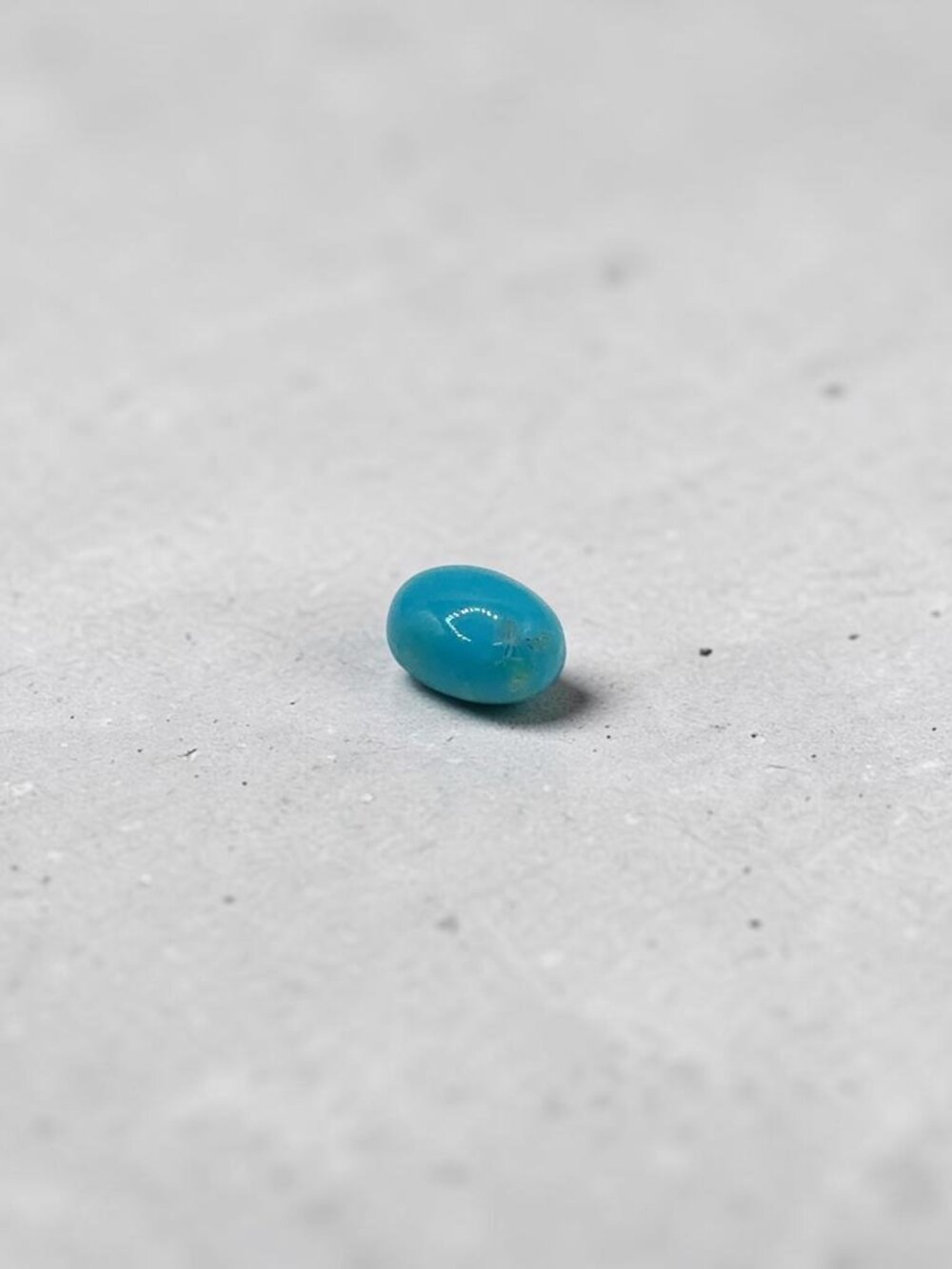 1.24 Carat Oval Cabochon Sleeping Beauty Turquoise Gemstone - Live Show Listing